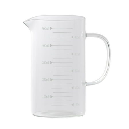 

500ml High Borosilicate Glass Measuring Cup -20°-150° Temperature Resistant Measuring Glass for Kitchen or Restaurant