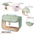 thumbnail image 2 of Bolsa de cosméticos de PVC de gran capacidad con bolsa de almacenamiento de cosméticos con gancho para regalos de vacaciones Hugtrwg Cuidado Belleza, 2 of 9