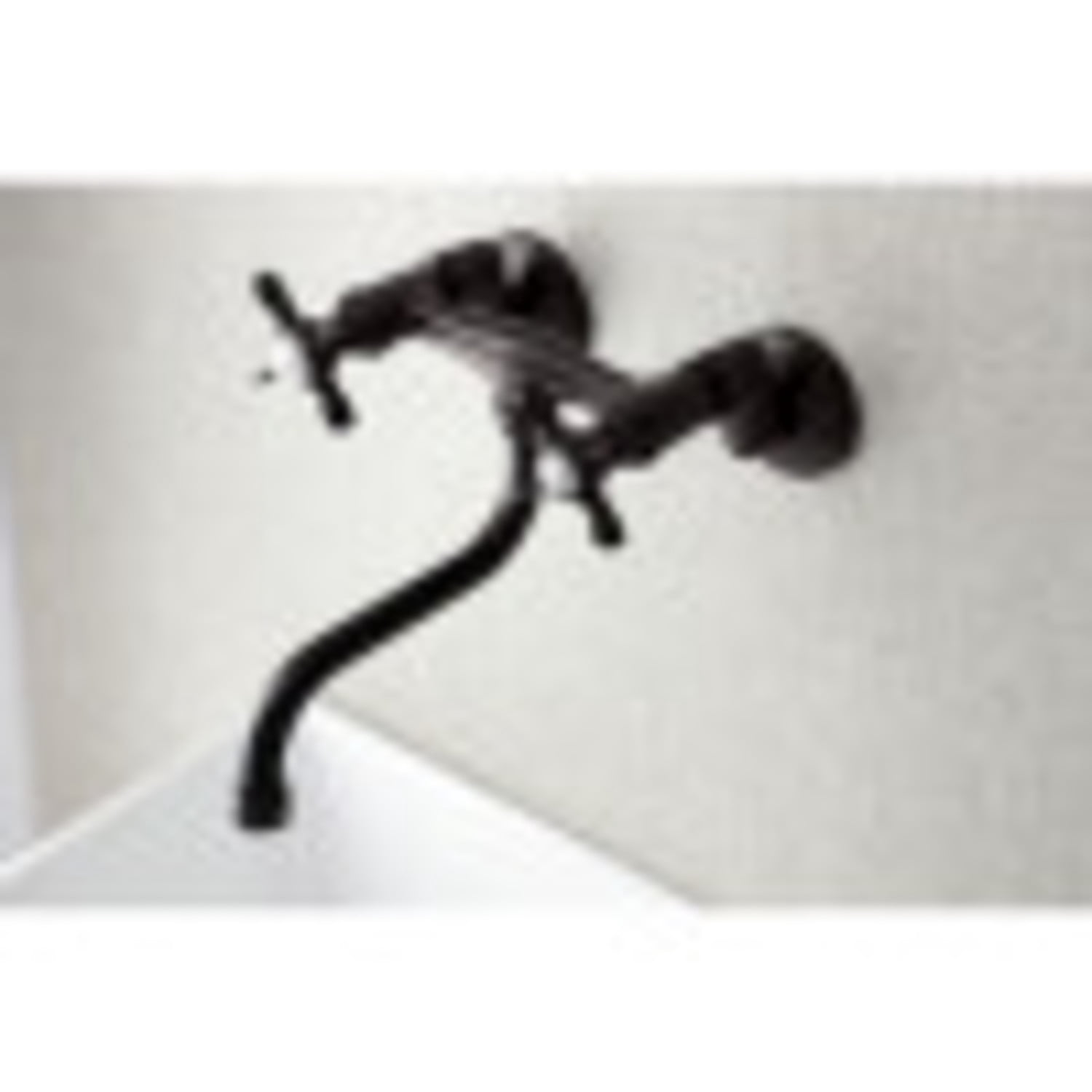 Kingston Brass KS116ORB Essex Two Handle Wall Mount Bathroom Faucet, Oil Rubbed Bronze