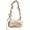 Beige, variant on Ladies Fashion Folding Strap Crossbody 2025 Bowknot Shoulder Handbag Summer Commuter Handbag Drawstring Flap