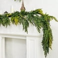 thumbnail image 4 of GOBWCOT 6FT Cedar Garland, Artificial Christmas Garland Decoration for Indoor & Outdoor ,For Fireplace Mantel, Stair Railing, Doorway, 4 of 7