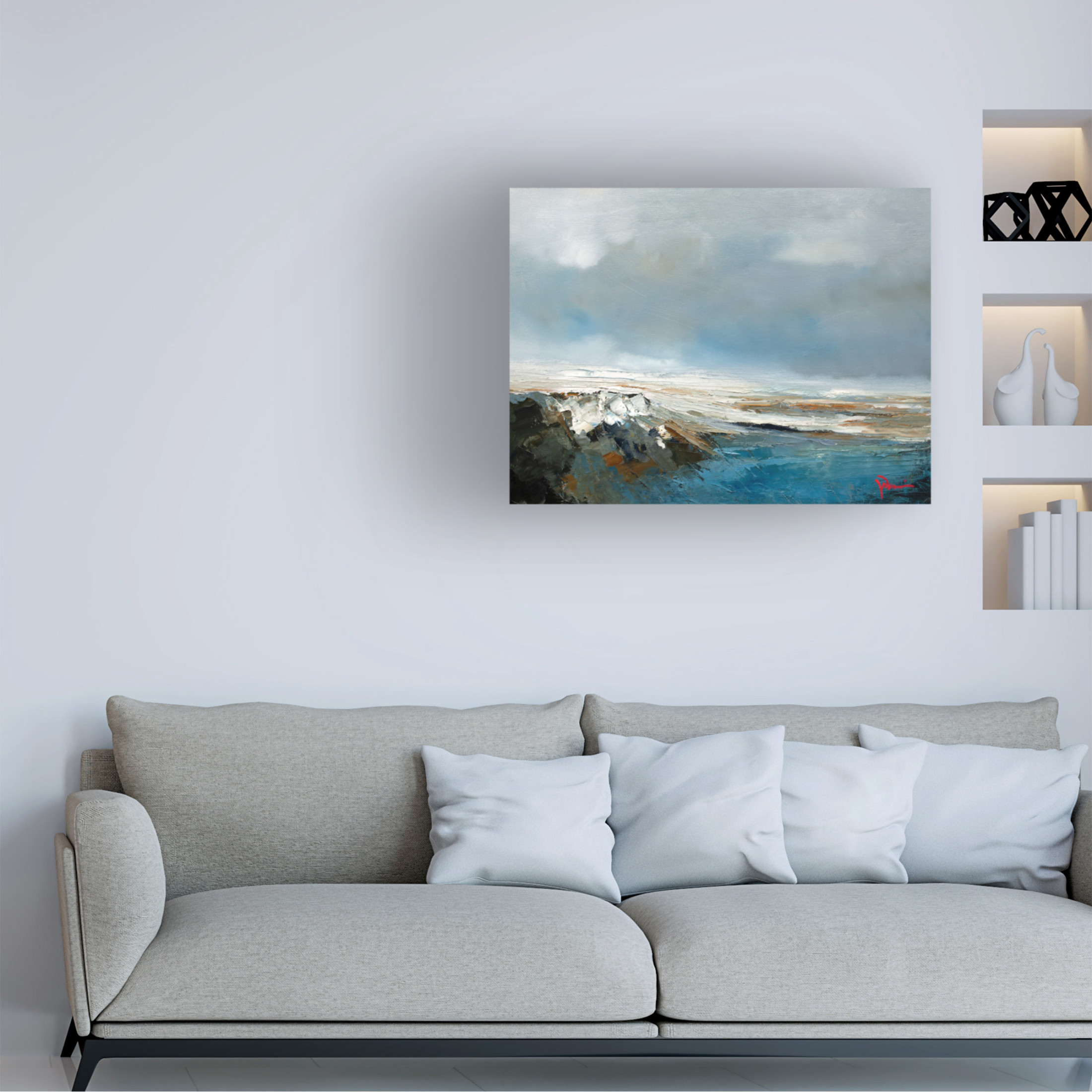 Canvas Wall Art - Patrick Dennis 'Build Up' Wall Art for Living Room, Bedroom, or Office Décor by Trademark Fine Art - 19 x 14 Inches