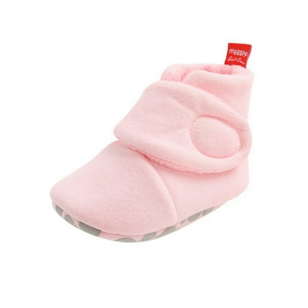 

Unisex Baby Cotton Fleece Booties Newborn Boys Girls Plush Cotton Socks Soft Sole Warm Winter Infant Slippers Toddler Crib Shoes