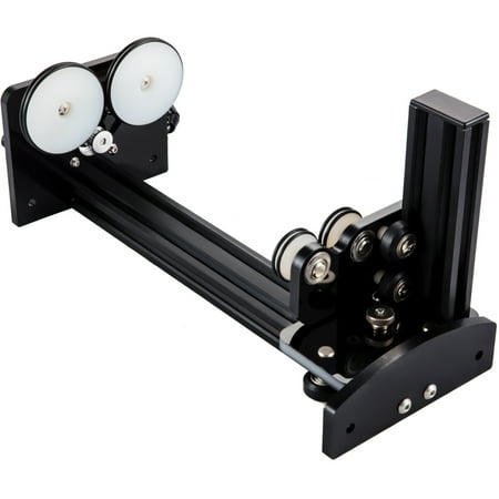 VEVOR Rotary Axis Attachment, 4 Wheels Laser Rotary Attachment, 42 Stepper Motor Laser Cutter Rotary, 50 mm-350 mm Laser Rotary Axis for Engraving Cutting Machine Spherical Carving Cylinder Carving