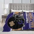 thumbnail image 6 of Custom Baltimore Blanket Personalized Throw Blankets Name Number Gifts for Men Women Boy Football Style Decor, 6 of 6