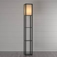 thumbnail image 4 of Adesso Titan Lampe sur Pied Moderne en Colonne de 72 Pouces, avec 3 Étagères de Rangement, Noire, 4 of 4