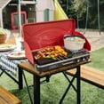 thumbnail image 2 of Costway 2-in-1 Propane Grill 2 Burner Camping Gas Stove Portable with Removable Leg Red, 2 of 10