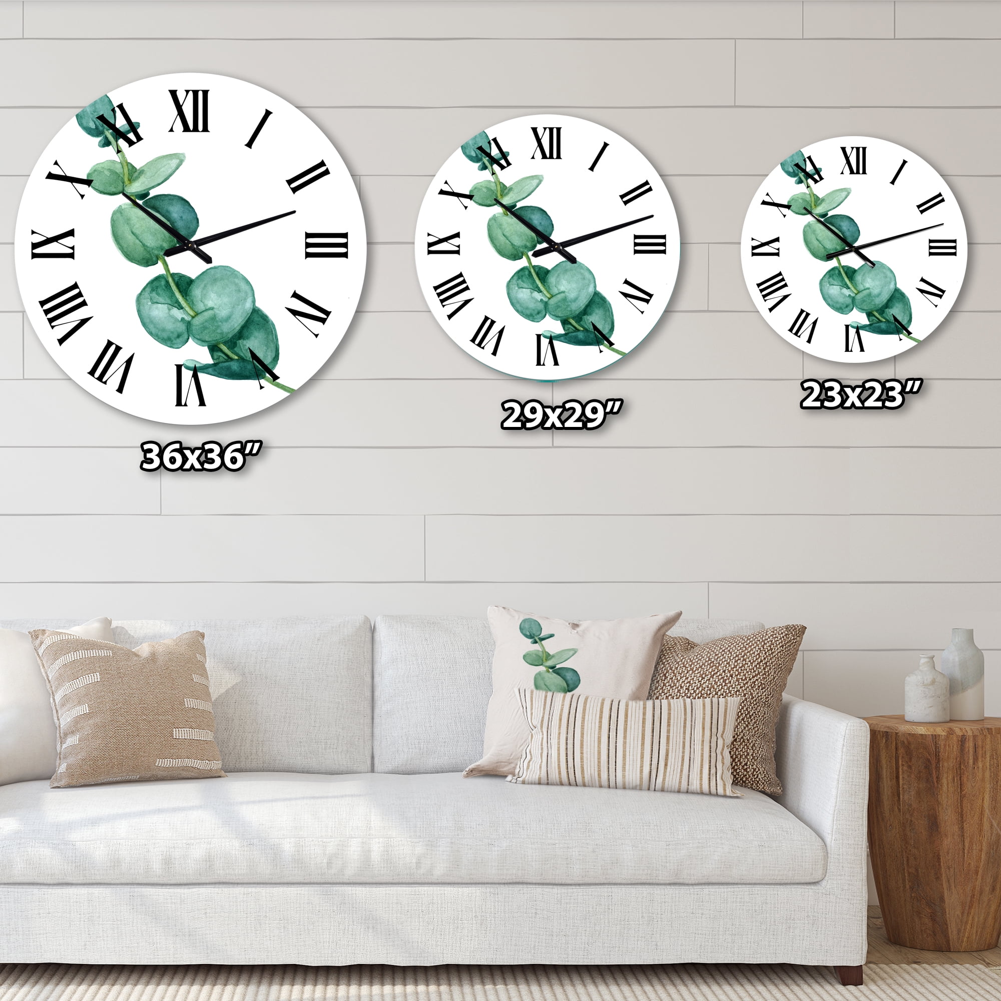 Designart 1 in Quartz Traditional Wall Clock