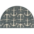 thumbnail image 2 of Unique Loom Outdoor Coastal Collection Area Rug - Ahoy (2' 7" x 4' 1" Hearth Blue/Ivory), 2 of 6
