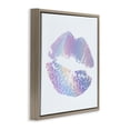 thumbnail image 3 of Stupell Industries Purple Rainbow Lipstick Fashion Painting Brown Floater Framed Canvas Art Print Wall Art, 25 x 25, 3 of 9