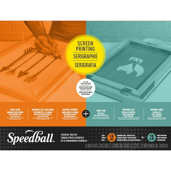 SPEEDBALL ART PRODUCTS CO LLC 407265 Speedball Screen Printing Tool Kit, 10 X 14 in, Pack of 9