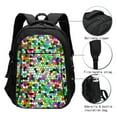 thumbnail image 3 of Disketp Colorful Tie Dye Stained Glass Mochila de Viaje Estampada para Laptop con Puerto de Carga USB, Mochila Impermeable para Computadora – Regalo para Hombres y Mujeres, 3 of 7