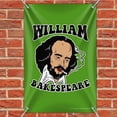 thumbnail image 2 of William Bakespeare Shakespeare Getting Baked Funny Humor Home Business Office Sign, 2 of 4