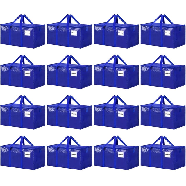 Bolsas de mudanza Ukeetap, paquete de 16, extra grandes, resistentes, color azul