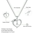 thumbnail image 2 of Turandoss Heart Necklaces for Women Initial Dolphin Necklace Jewelry Gifts for Women, 2 of 7