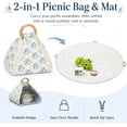 thumbnail image 3 of Foldable Waterproof Blanket 2-in-1 Mat Tote Bag Padded Beach Camping Travel, 3 of 9