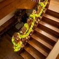 thumbnail image 5 of Christmas Artificial Pine Garland with Lights, Hanging Wreath with Realistic Branches, Indoor Outdoor Xmas Decor for Front Door,Mantel,Stair Handrail, 5 of 5
