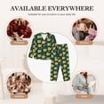 thumbnail image 7 of Fotbe Snails And Butterfies Pattern Long Sleeve Pajama Set for Women,Sleepwear Set,2-piece Loungewear Set,Soft PJs Comfy Nightwear with Pockets -Small, 7 of 7