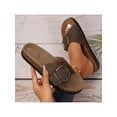 thumbnail image 7 of Women's Slip-On Sandals with Tassels and Straw Fabric - Perfect Summer Footwear, 7 of 7