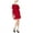 Red - cherryfreeze, variant on maison Jules Womens Ruffled Off The Shoulder Shift Dress, Red, Small