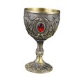thumbnail image 4 of WeiLaiKeQi Wine Cup Tableware Bar Mini Chalice Collection Vintage Embossed Water Goblet Gray, 4 of 9