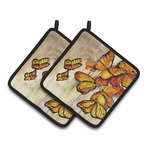 Butterflies Pair of Pot Holders
