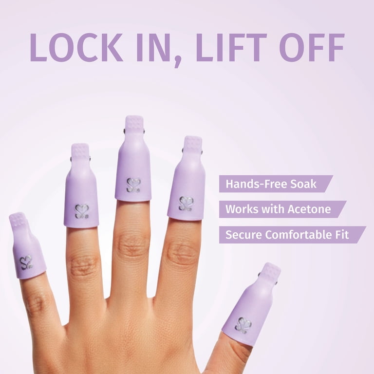 Salon Perfect Gel Nail Polish Remover Soak Off Clips with Double