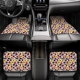 thumbnail image 7 of Pofeuu Halloween Pumpkin Print Car Foot Mat Set of 4 Pieces - All-Weather Full Set Floor Mats for Cars Trucks SUVs, 7 of 7