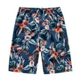 thumbnail image 1 of Mens Shorts Mid Waist Wide Leg Boxer Shorts Drawstring Elastic Gradient Color Plaid Summer Beach Swim Trunks Shorts Men, 1 of 7
