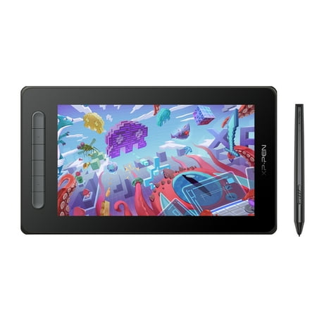 XP Pen Artist 10 2nd 1080P Graphics Tablet with Screen 10in Digital Drawing Pad with Display 8192 Pressure Stylus for Andriod Phone Window Mac Computer, Black