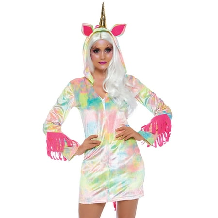 Leg Avenue Womens Enchanted Rainbow Unicorn Costume