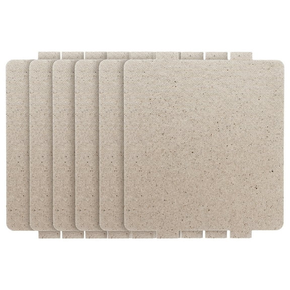 Microwave Waveguide Cover with Insulation Sheet for Oven Use Silver 6 Pieces