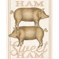 thumbnail image 2 of Schlabach, Sue 12x14 White Modern Wood Framed Museum Art Print Titled - Ham Sweet Ham, 2 of 4