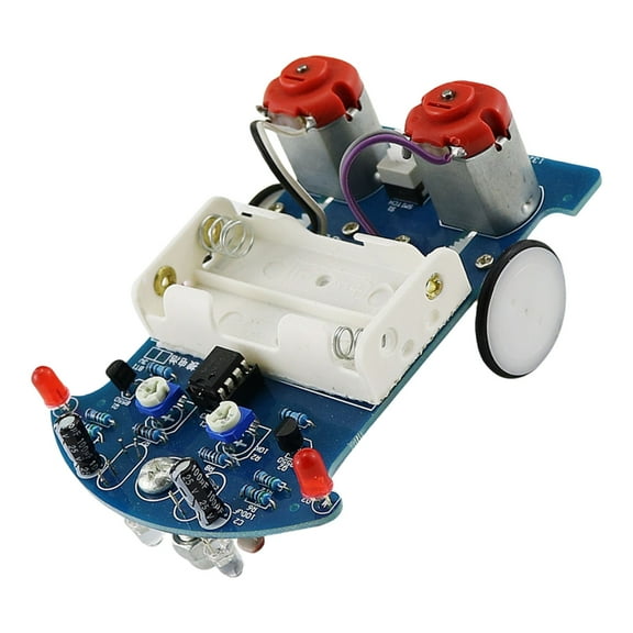 DIY Line Following Robot Car With Real Time Sensoring Adjustment Programmable Code Duability Build