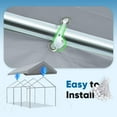 thumbnail image 3 of Quictent Carport Replacement Tarp Canopy Top Cover with Edge with Bungees Balls, for 10x20 ft Garage Party Tent Shelter - Gray, One Roof Only, 3 of 8