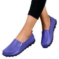 thumbnail image 2 of Women Faux Leather Loafers Shoes Comfortable Slip On Walking Shoes Lightweight Penny Loafers Work Flats, 2 of 7