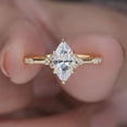thumbnail image 6 of Cora Jewellery Art Deco 1.0CT Marquise Cut Engagement Ring for Women, 10K Yellow Gold, 5 US, 6 of 9