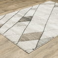 thumbnail image 4 of 6' X 9' Beige Grey Tan And Brown Geometric Power Loom Stain Resistant Area Rug, 4 of 5