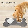 thumbnail image 5 of Dog Food Mat Anti-Slip Silicone Dog Bowl Mat Thicker Pet Placemat Waterproof Cat Feeder Pad with Raised Edge Puppy Kitten Feeding Mats Suitable Small Medium-Sized,Pink 10" x 20", 5 of 5