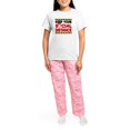 thumbnail image 4 of CafePress - Coronavirus Keep Your Soc Women's Light Pajamas - Women's Short Sleeve Print T-Shirt and Pants Light Cotton Pajama Set, 4 of 7