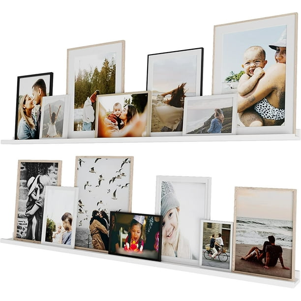 YELROL Lagos Long Picture Ledge Floating Shelves for Living Room Decor