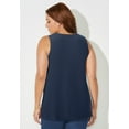 thumbnail image 2 of Catherines Women's Plus Size Petite Dream Drape Timeless Tank, 2 of 3