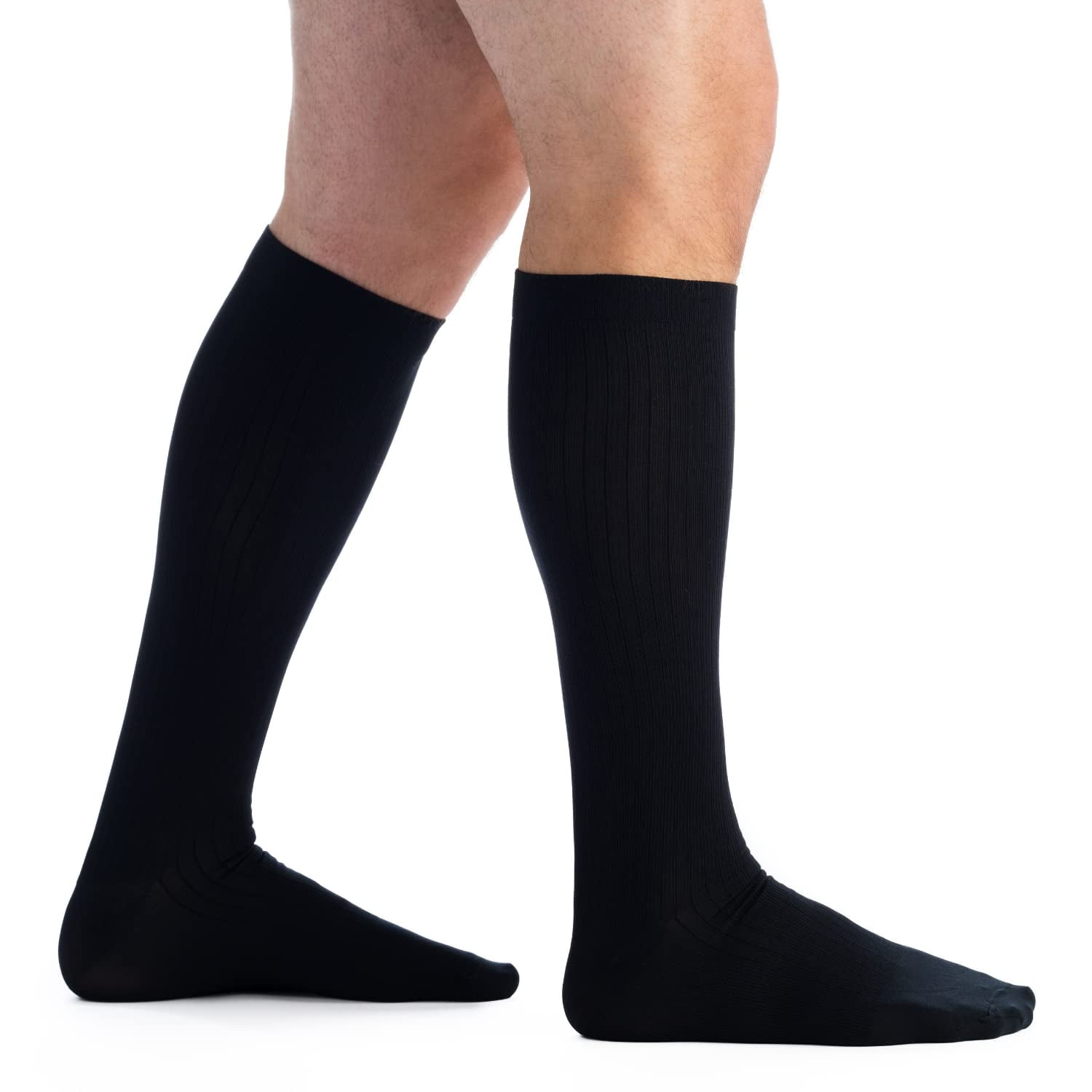 EvoNation Men’s Knee High 30-40 mmHg Graduated Compression Socks – Extra Firm Pressure Compression Garment