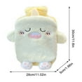 thumbnail image 4 of BallsFHK Cute Hot Water Bottle Cartoon Plush Hot Water Bottle, Water Filling Hot Water Bottle Can Be Inserted Into The Hand Flushing Water Warming Hand Bag, Winter Warmt, 4 of 4