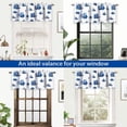 thumbnail image 6 of DriftAway Harbor Sailboat Ocean Print Blackout Thermal Insulated Window Curtain Valance Rod Pocket 52 Inches by 18 Inches Plus 2 Inches Header Navy, 6 of 10