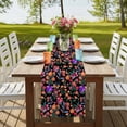 thumbnail image 4 of Table Runners 72 Inches Long Dress Scarves, Watercolor Flowers Farmhouse Kitchen/Dining Table Runner, Coffee Tablerunners, Retro Spring Floral Botanical Leaves Black 14x72 Inch, 4 of 9
