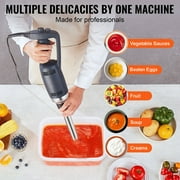 KFFKFF Professional Stick Blender, 350W Robust Handheld Mixer, 16'' Adjustable Speed Control with Stainless Steel Blade, Versatile Hand Mixer for Soups, Sauces, and Creamy Mashed Potatoes