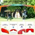 thumbnail image 6 of KAPVOE Kids Baseball Glasses Polarized Sports Sunglasses Boys Girls Youth Cycling Shades Running Softball UV400 Age 6-14, 6 of 6