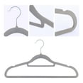 thumbnail image 3 of Unique Bargains Velvet Non-Slip Hangers Space Saving Clothes Hangers 30 Packs Gray, 3 of 6