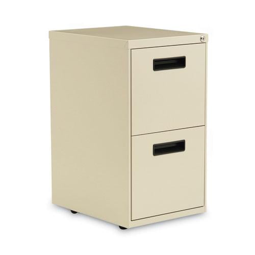 Alera PA54-2820PY Two-Drawer Mobile Pedestal File, 15-7/8w x 19-3/4d x 28-1/4h, Putty